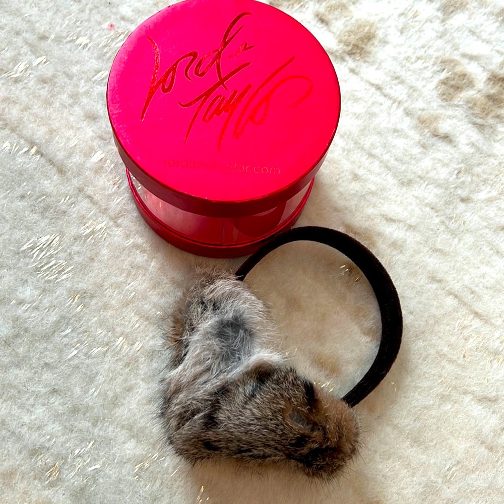 Surell Rabbit Fur Ear Muffs